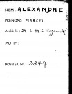 ALEXANDRE Marcel