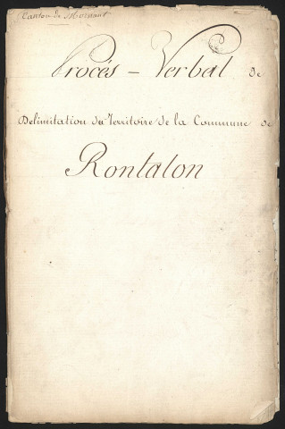 Rontalon, 20 novembre 1811.