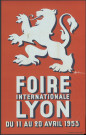 Foire internationale de Lyon (11-20 avril 1953).