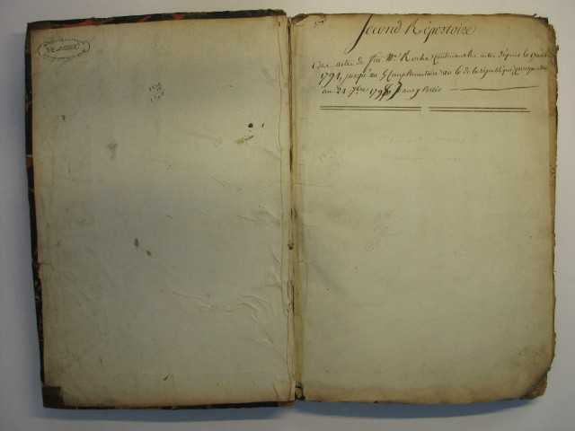 Répertoire chronologique des actes