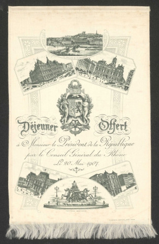 Déjeuner offert par le conseil général du Rhône (20 mai 1907).