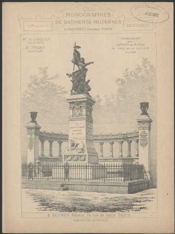 Monument des Enfants du Rhône au parc de la Tête d'Or à Lyon.
