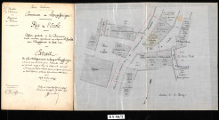 Etablissement de Longessaigne : extrait du plan d'alignement du bourg de Longessaigne.