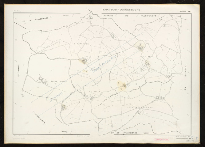 Section AH. Feuille renouvelée pour 1969.