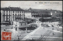 Gare et place de Cornavin.
