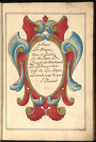 Armorial des échevins de Lyon.