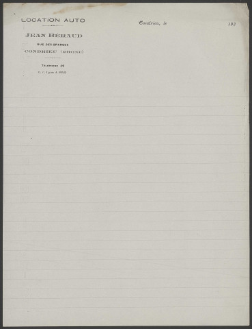 Location auto Béraud - Condrieu.