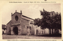 Belleville-sur-Saône. Façade de l'église (XIIe siècle).