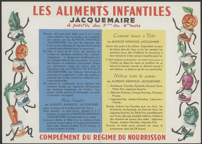 Aliments infantiles Jacquemaire - Villefranche-sur-Saône.