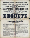 Chemins de fer de Lyon à la Méditerranée. Ligne de Lyon à Marseille. Construction d'une double voie et raccordement avec les lignes de Genève et Grenoble. Enquête d'utilité publique. Arrêté préfectoral (4 février 1902).