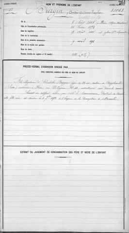 BURGIN, André, Antoine, Napoléon.