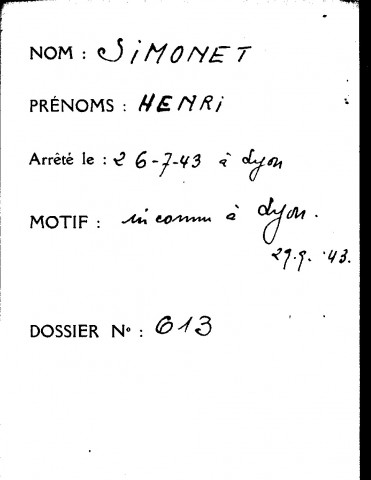 SIMONET Henri
