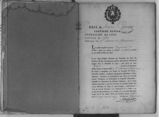 13 juillet 1750-17 juin 1754.