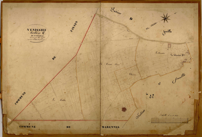 Section C dite de Venissieu, feuille n°3.