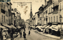 Villefranche-sur-Saône. Rue Nationale. Le centre.