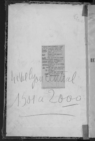 Lyon Central : n° matricules 1501-2000