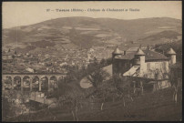 Tarare. Château de Chalamont et viaduc.