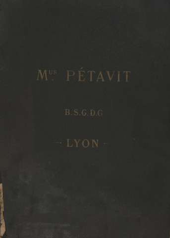 Etablissements Petavit (entreprise générale pour l'installation des eaux du gaz et de l'électricité) : album promotionnel, correspondance.