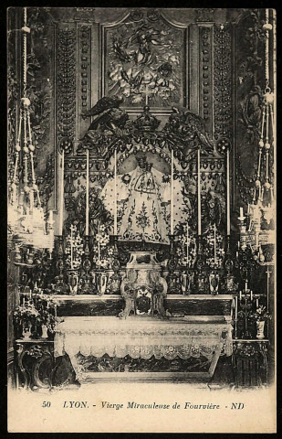 Lyon. Vierge Miraculeuse de Fourvière.