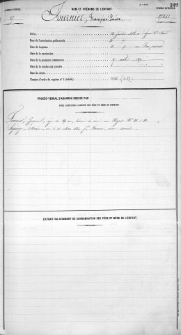 FOURNIER, Françoise, Louise.