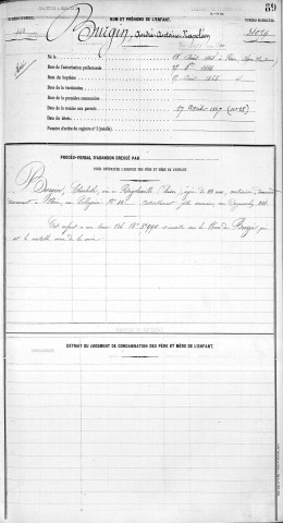 BURGIN, André, Antoine, Napoléon.