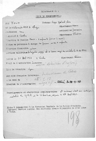 HAUT Roger Gabriel Léon