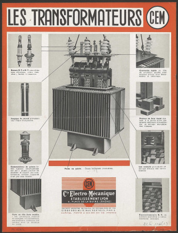 Compagnie Electro-Mécanique (CEM) - Lyon.