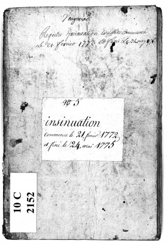 21 février 1772-24 mai 1775.