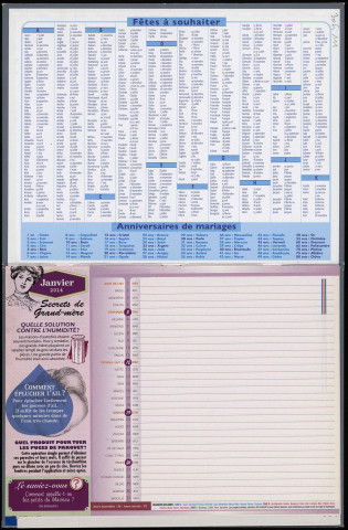 Almanach du facteur 2014.