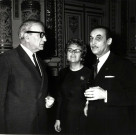 De gauche à droite : Benoît CARTERON, une femme et un homme non identifiés.