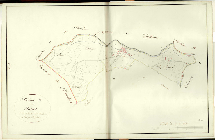 Section B dite de Michel, feuille n°1.