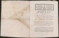 Décret de la Convention nationale du 25 décembre 1792, l'An premier de la République, relatif au service public dans les bureaux de l'Administration.