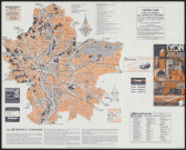 Plan touristique de Lyon et de Villeurbanne.