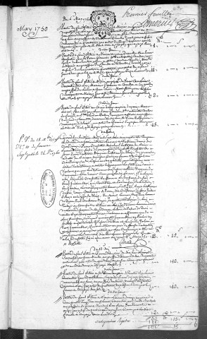 4 mai 1750-28 février 1756.