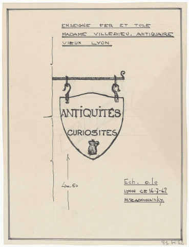"Antiquités Curiosités" (16 juillet 1962).