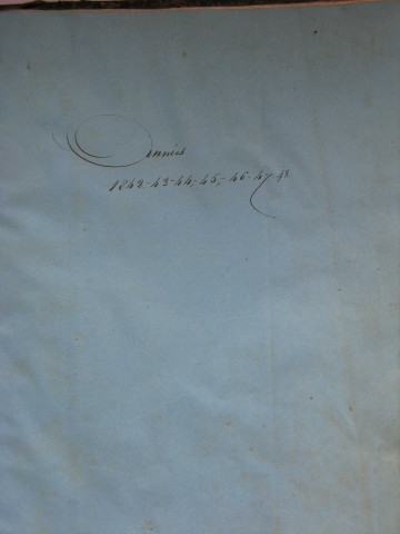 17 juillet 1843-11 décembre 1849