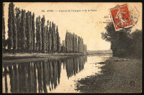 Anse. Jonction de l'Azergues et de la Saône.