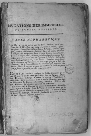 Janvier 1777-octobre 1792.