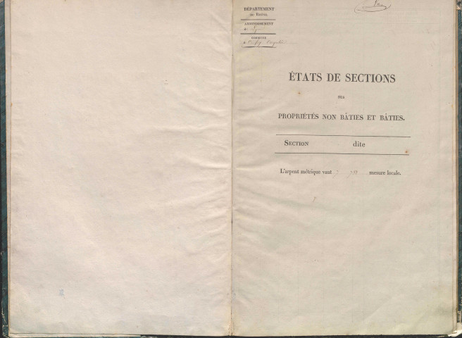 État de sections.