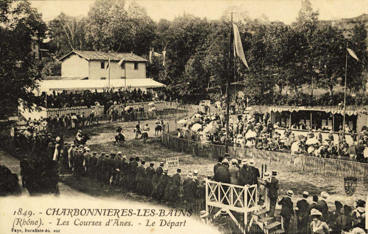 Charbonnières-les-Bains. Les courses d'ânes.