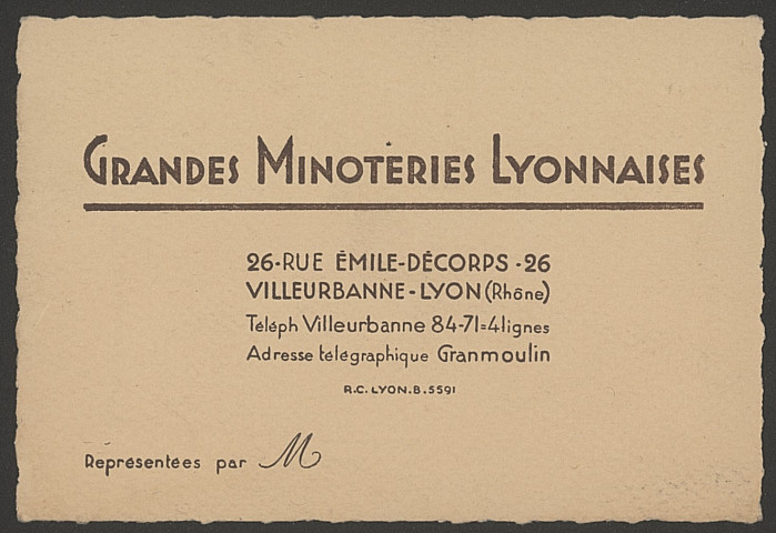 Grandes minoteries lyonnaises - Villeurbanne.