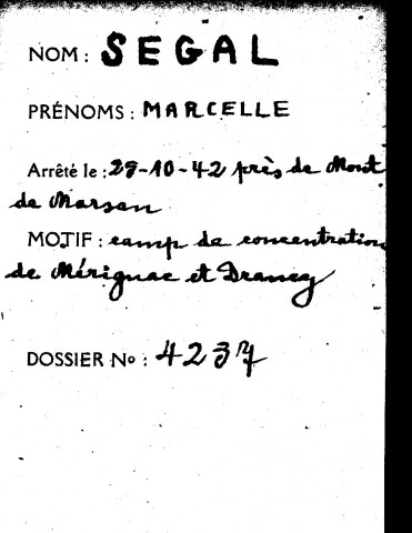 SEGAL Marcelle