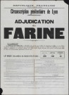 Circonscription pénitentiaire de Lyon. Adjudication de farine (23 novembre 1935).