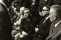 De gauche à droite : Claude THOMAS, René JANIN, Charles GERMAIN, Armand HAOUR, Roger RICARD, Benoît CARTERON, Jean CONDAMIN.