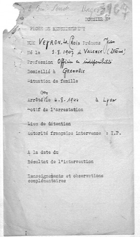 VEYRON-LA-CROIX Jean