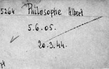 PHILOSOPHE Albert