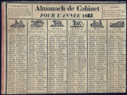 Almanach de cabinet pour l'année 1834.