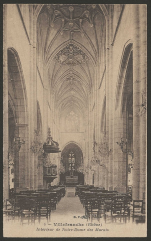 Villefranche-sur-Saône - Intérieur de Notre-Dame des Marais.