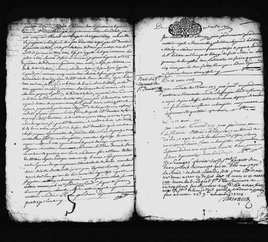 27 septembre 1711-21 janvier 1719.