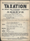 Taxation au détail des viandes congelées. Arrêté préfectoral [31 décembre 1920]